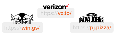 Branded domain examples