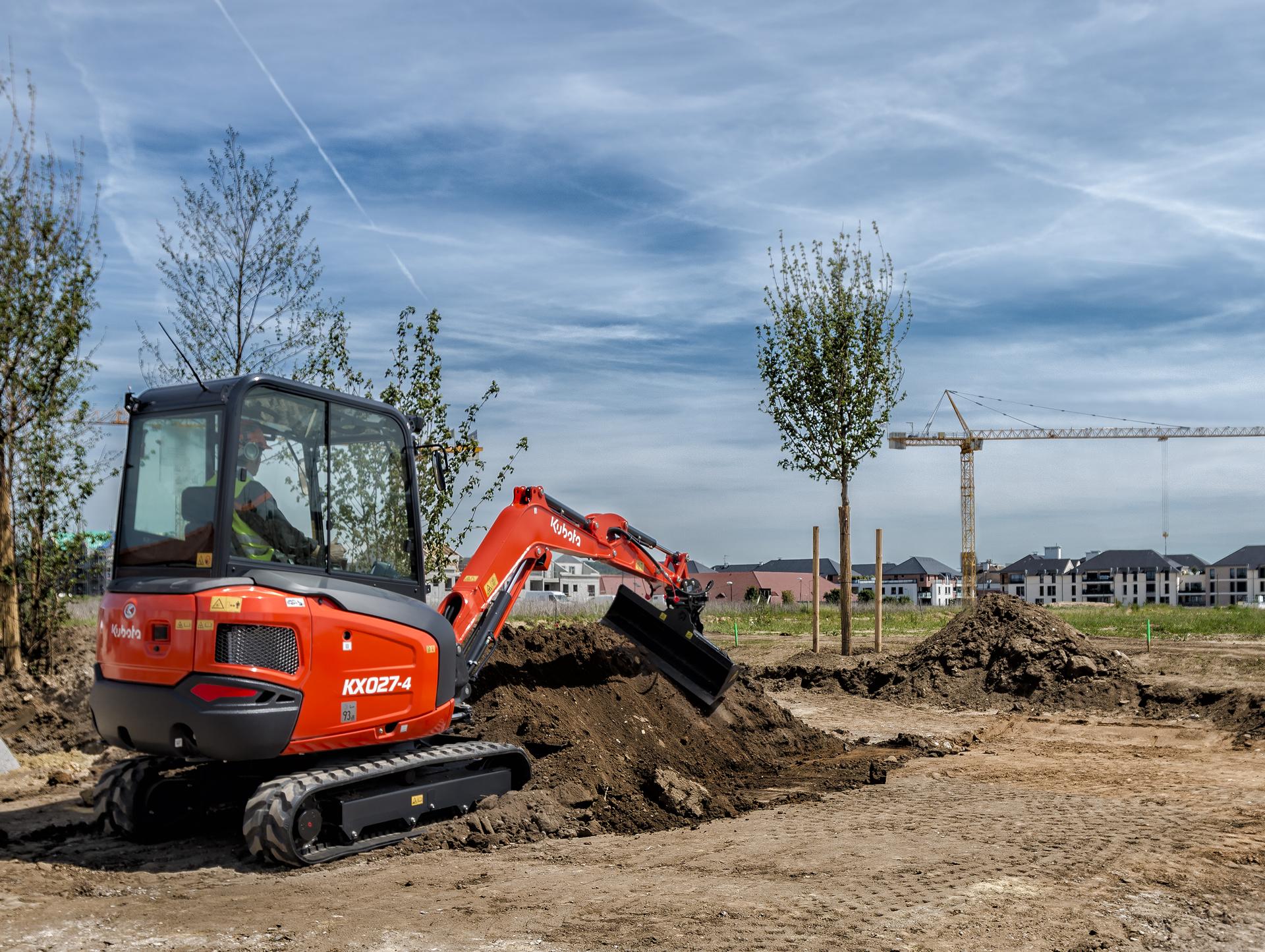 Kubota KX027-4 på arbejde