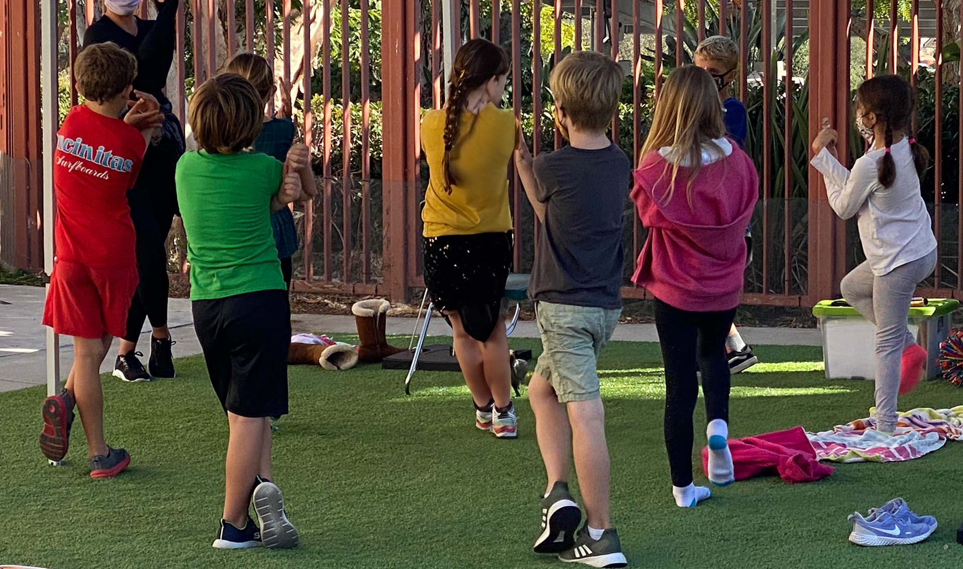 EUSD Students in Yoga