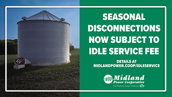 Seasonal disconnections now subject to idle service fee.