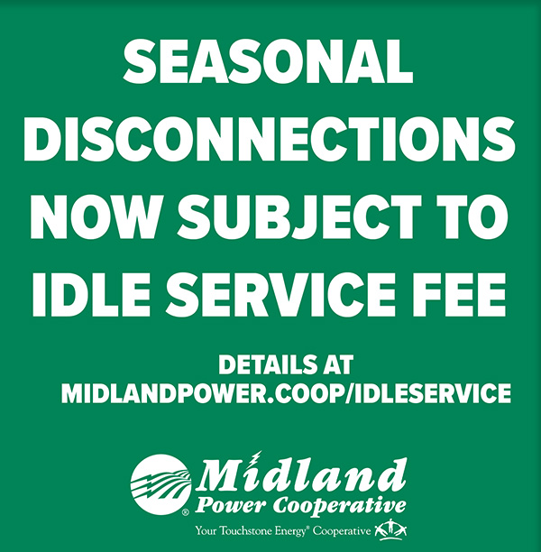 Seasonal disconnections now subject to idle service fee.