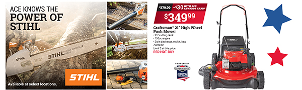 Stihl Saws and Craftsman Lawnmower