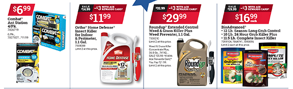 Weed Killers and Pesticides