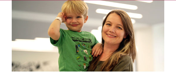 Jessica and her son Elias