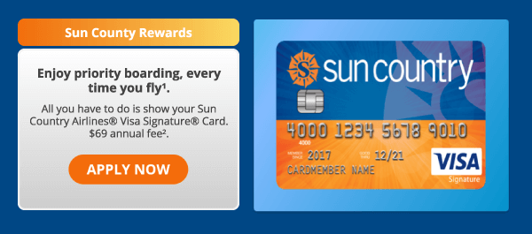 Sun Country Rewards APPLY NOW
