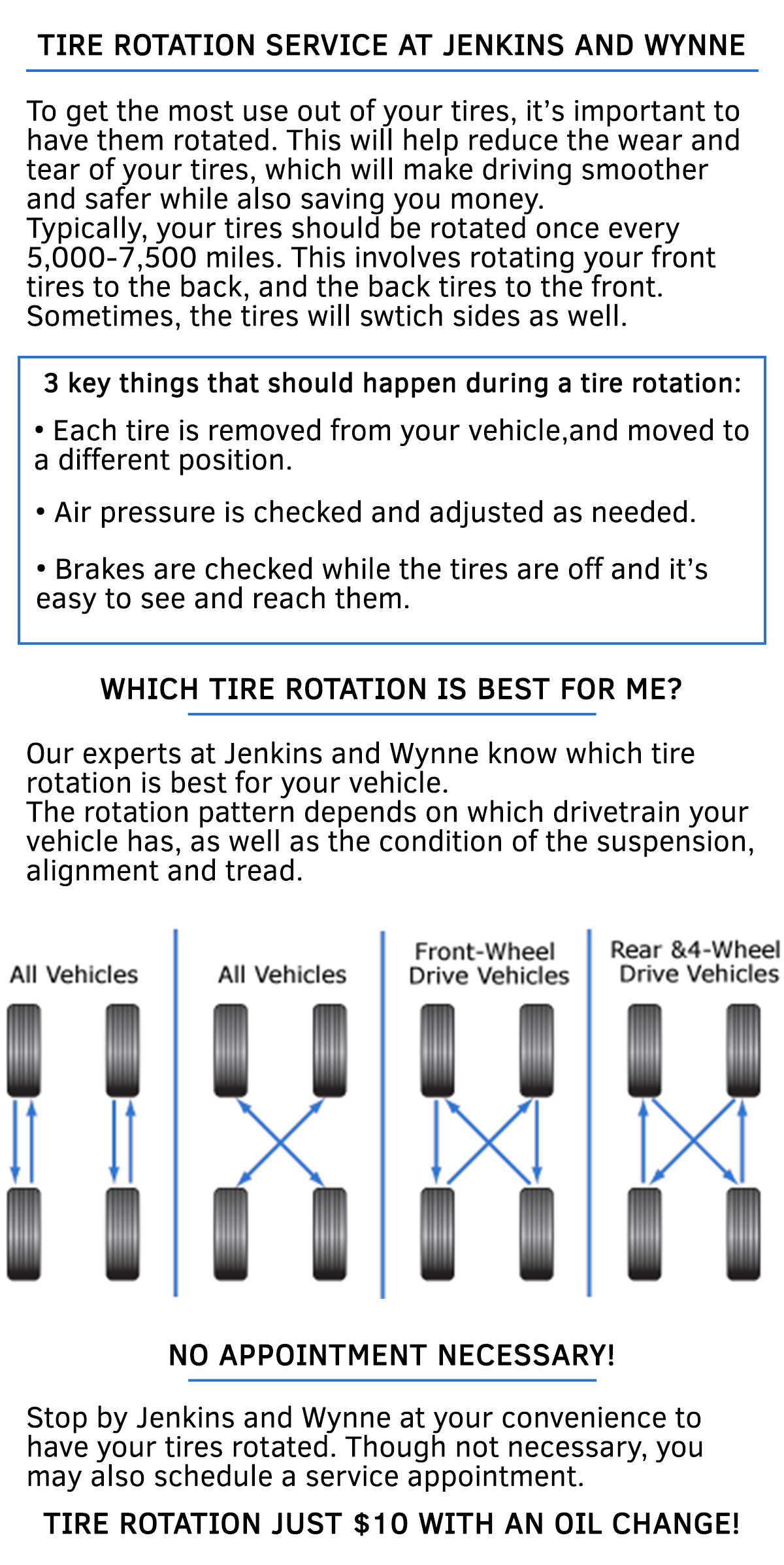 Tire Rotation Jenkins & Wynne Lincoln