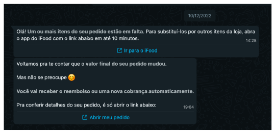 Atualizações App Separador iFood