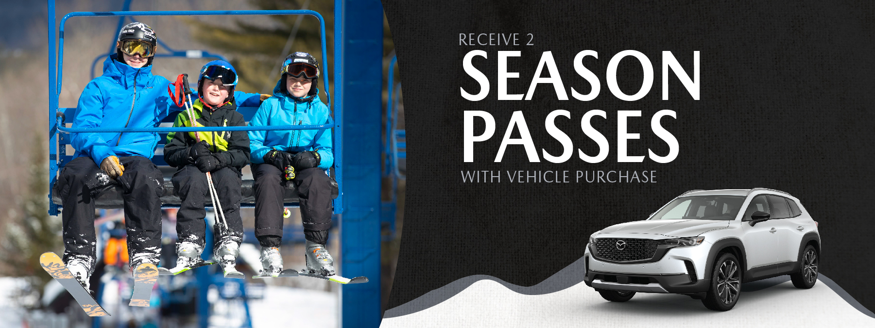 Collection of Images: Family on Ski Lift,  Solo Snowboarder, Solo Skier