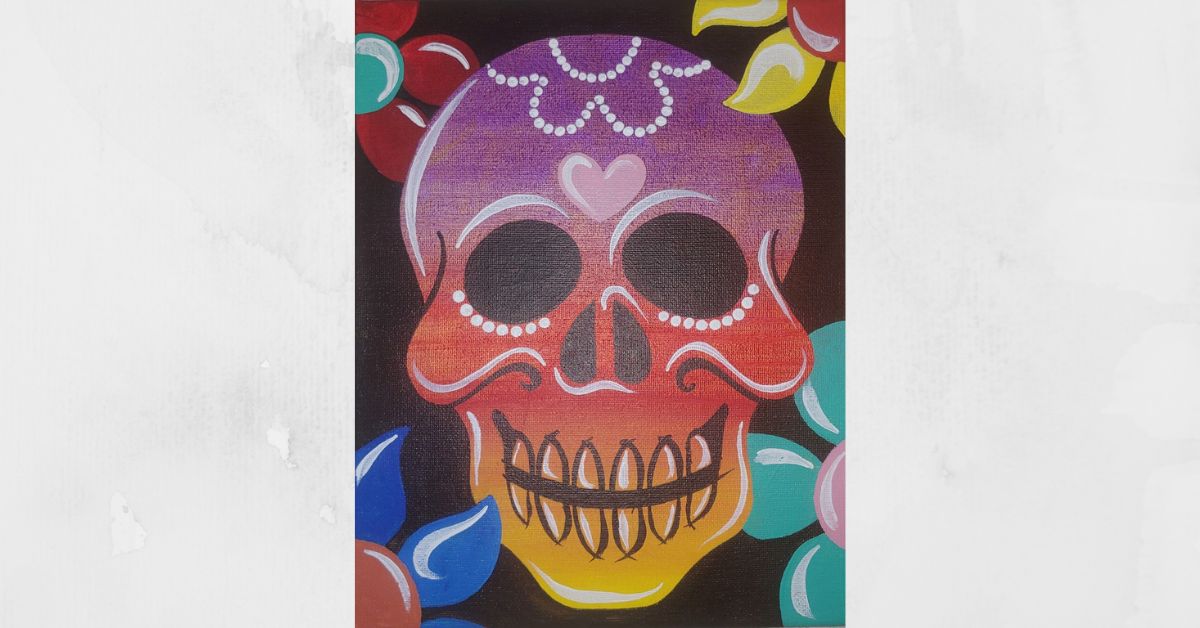 skull painting