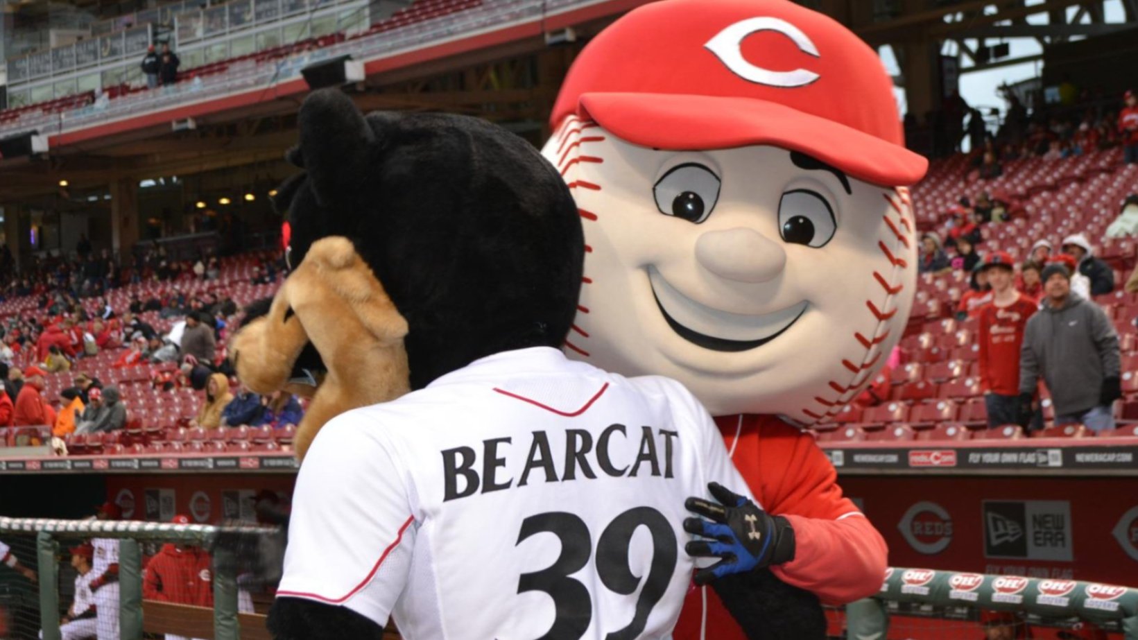 The Bearcat and Mr.Red at Great American Ballpark