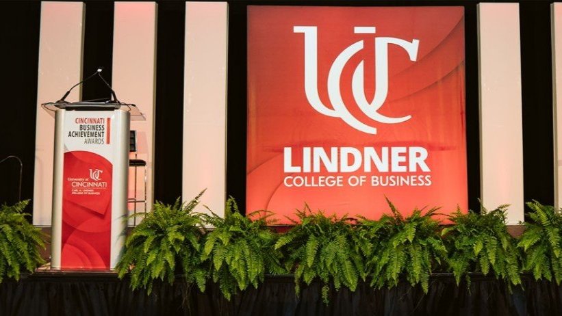 Stage at the Cincinnati Business Achievement Awards