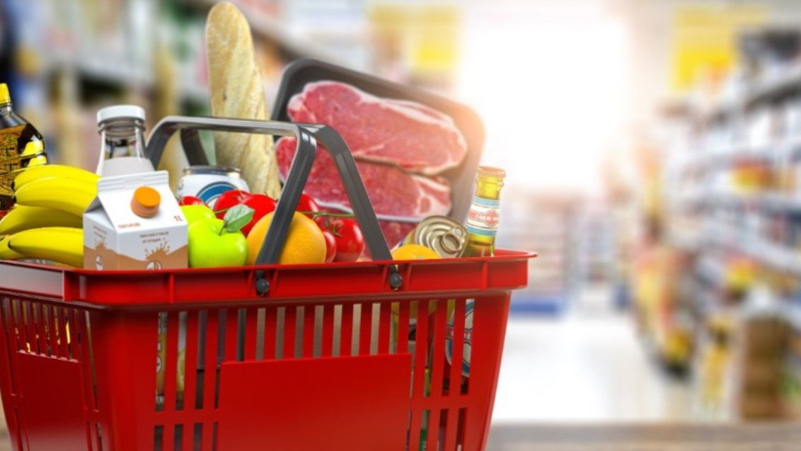 basket full of groceries