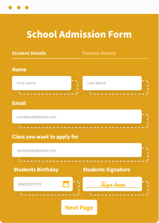 School Admission Form