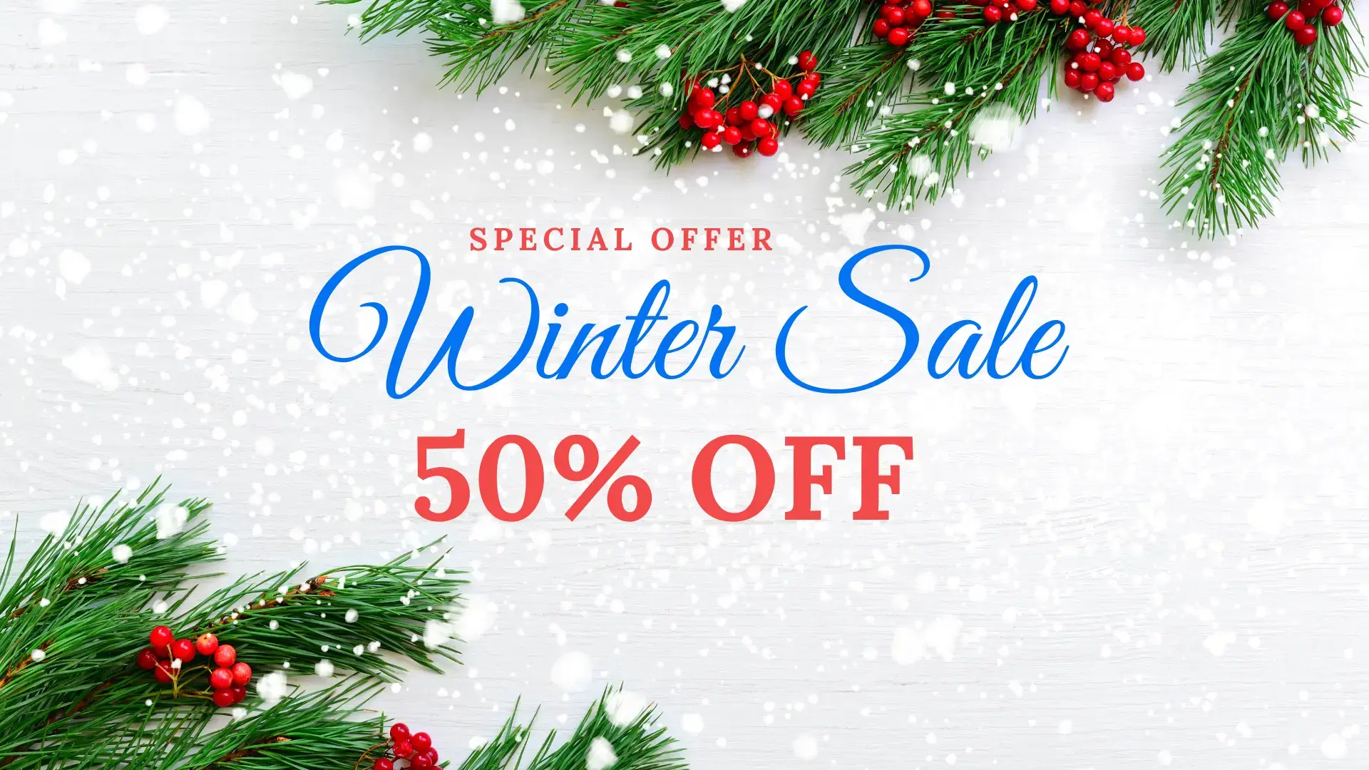 Winter Sale 50% off