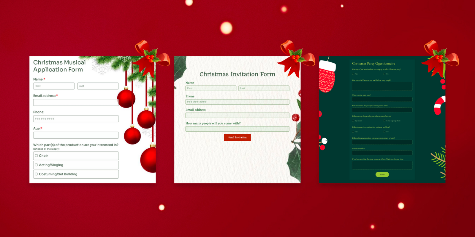 Jingle All the Way with Festive Form Templates