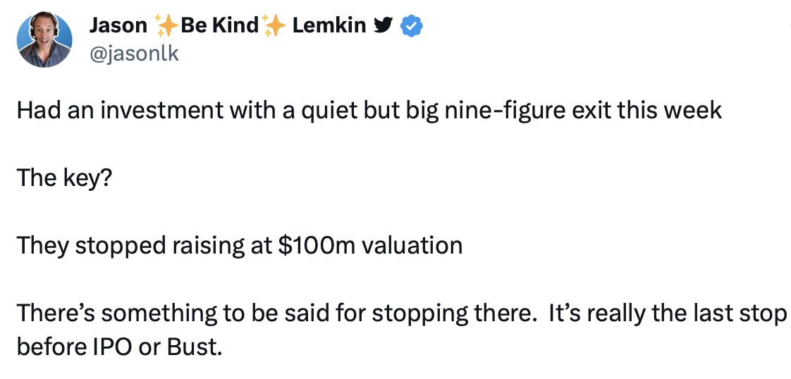 The $100,000,000 Valuation: The Last Stop Before “IPO or Bust”