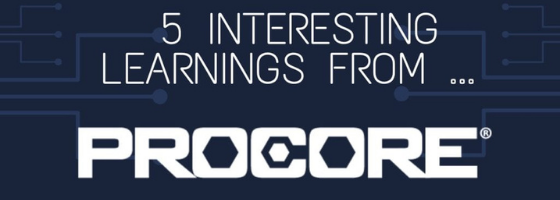 5 learnings from procore 