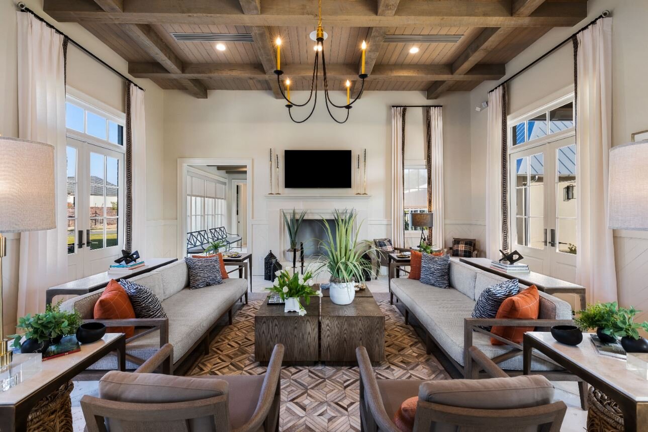 The Rouzan Clubhouse lounge area