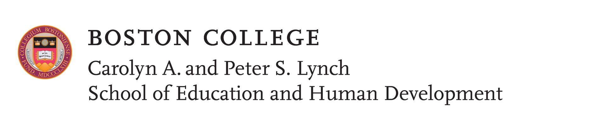 Lynch School wordmark with four-color seal