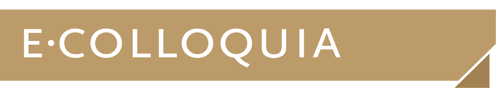 eColloquia wordmark, for the Lynch School's e-newsletter