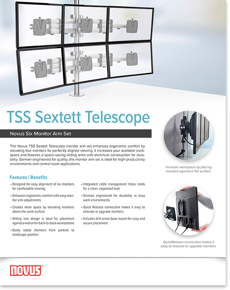 Novus TSS Sextett Telescope Product Sheet