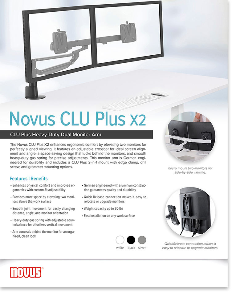 Novus CLU Plus X2 Product Sheet