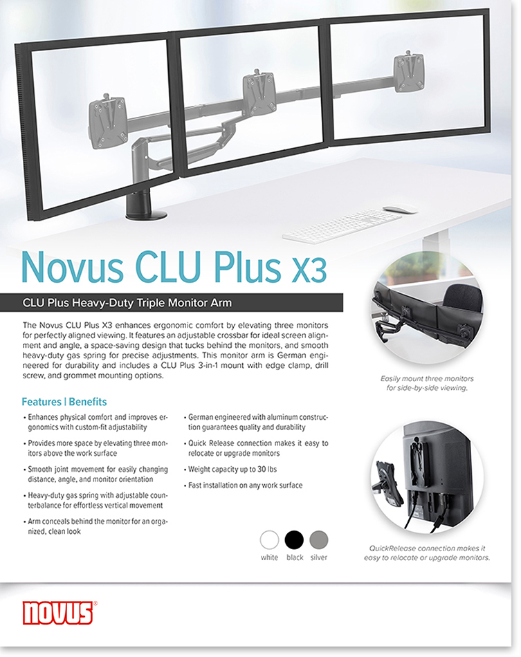 Novus CLU Plus X3 Product Sheet