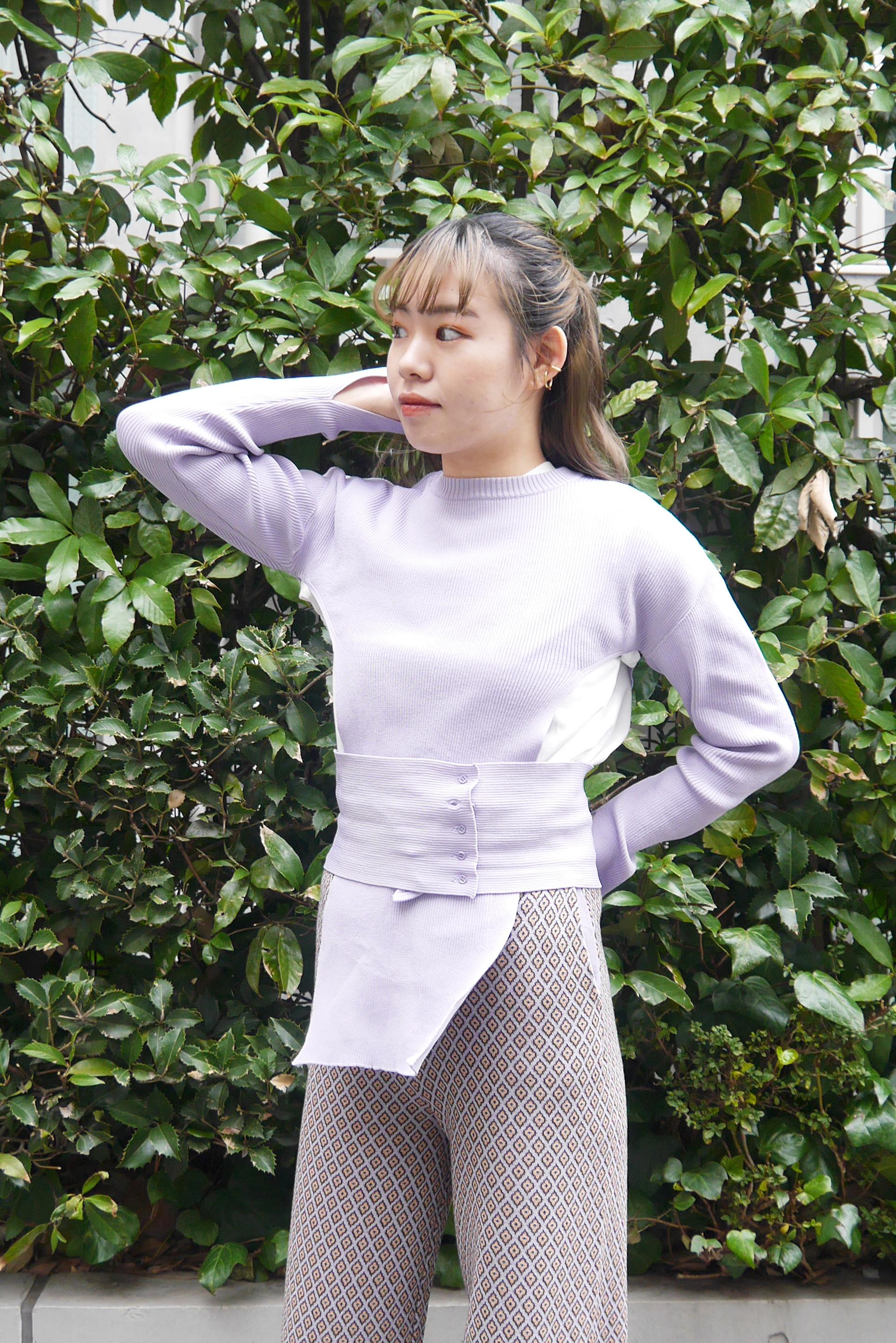 TAN KOMON JQ SHIRTS 小紋ジャガードシャツ 小紋ニットカーデ