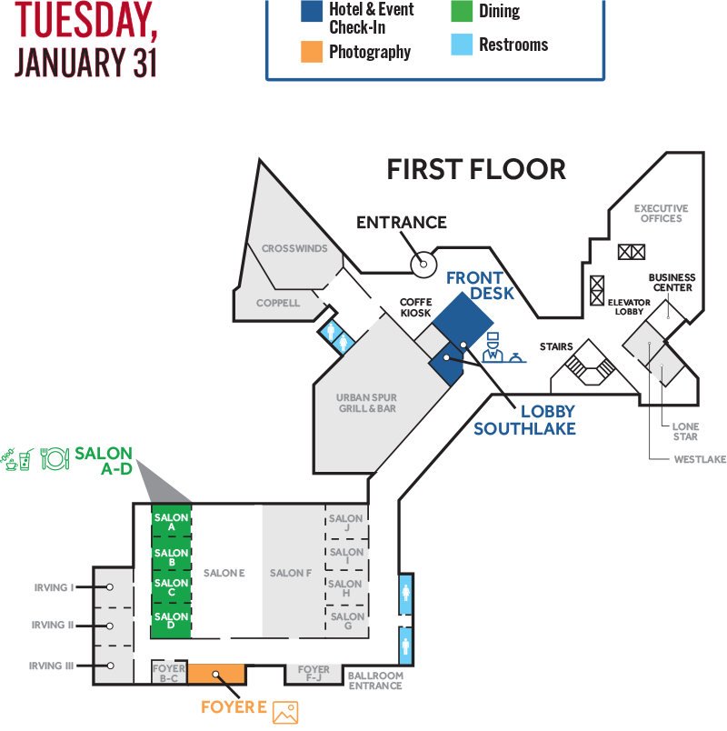 Map - Tuesday, January 31