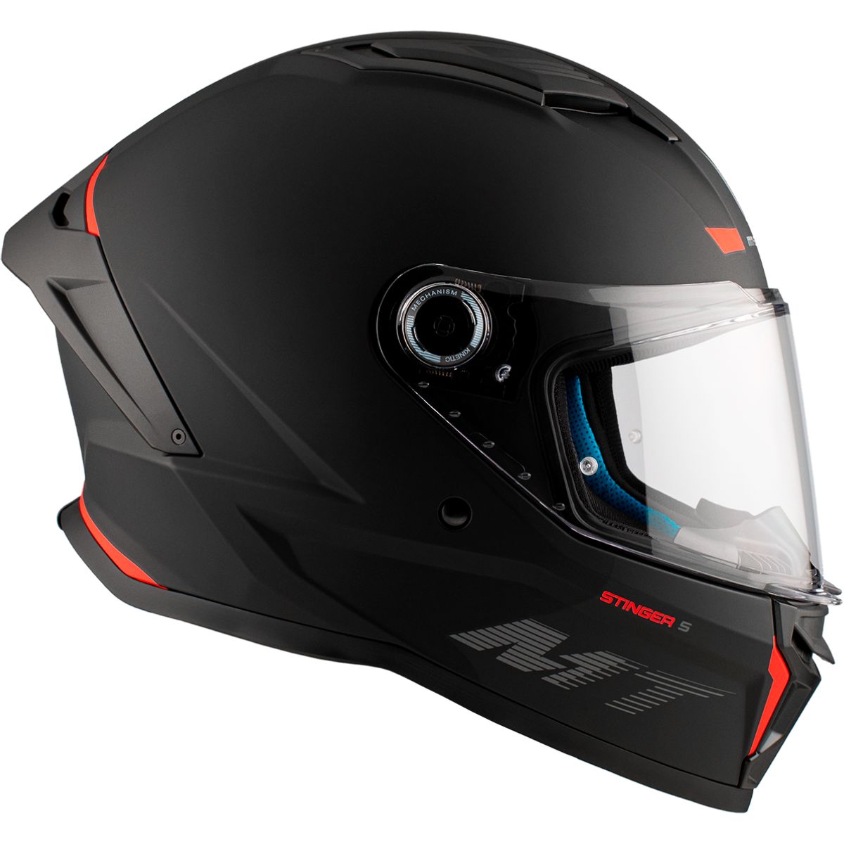 Capacete MT Stinger 2 Monocolor Preto Fosco (5)