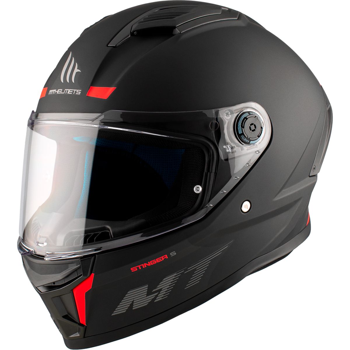 Capacete MT Stinger 2 Monocolor Preto Fosco (2)