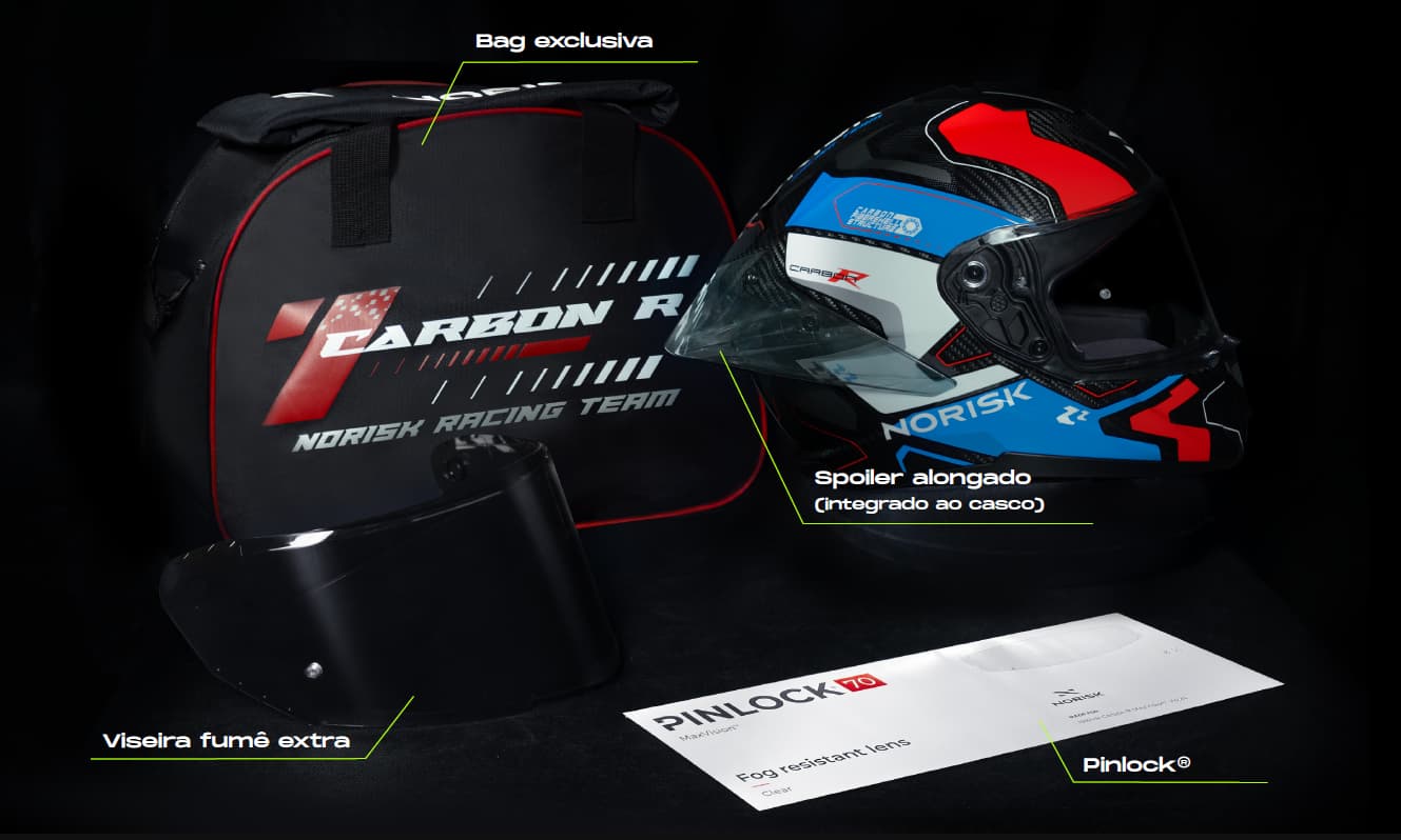 Capacete Norisk Carbon R