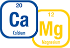 Image showing the periodic table icons for Calcium and Magnesium.