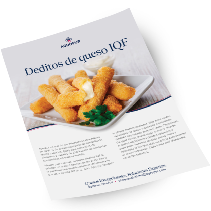 Deditos de queso IQF