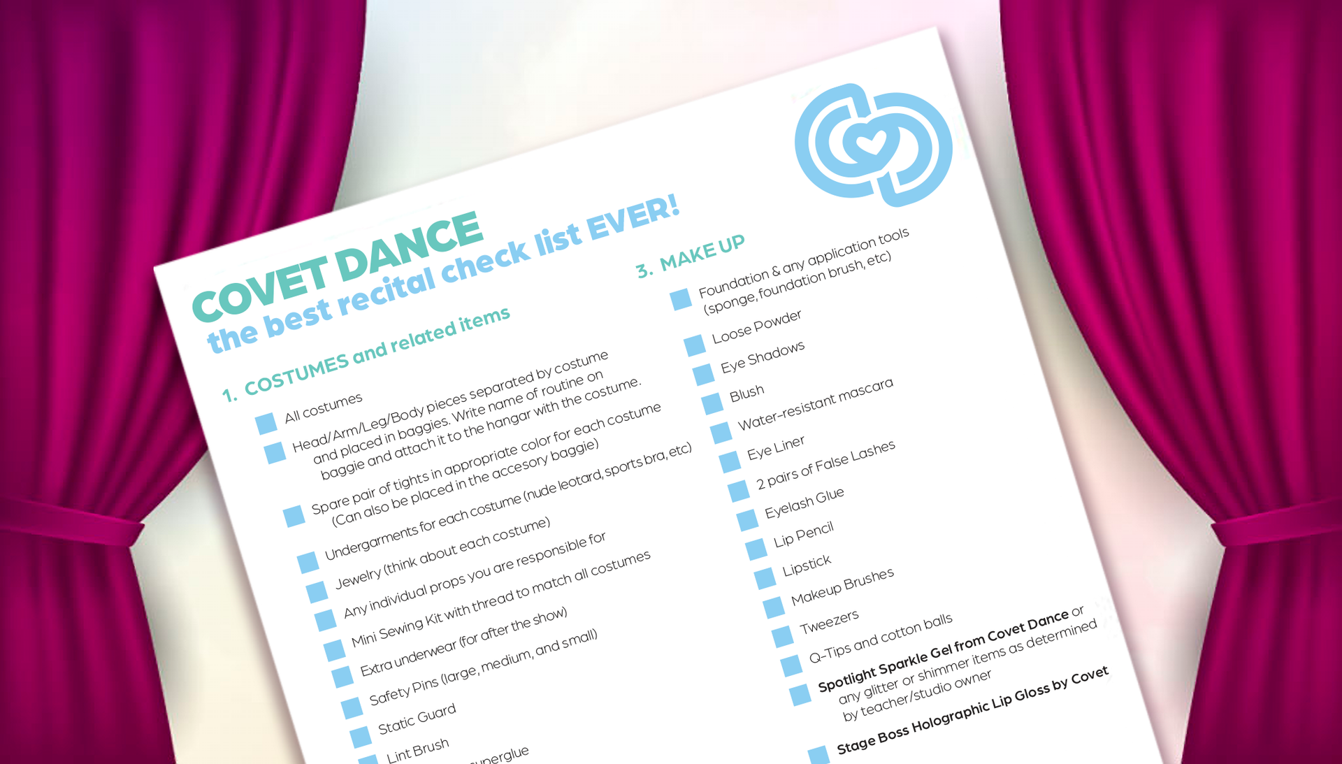 Best Recital Check List EVER