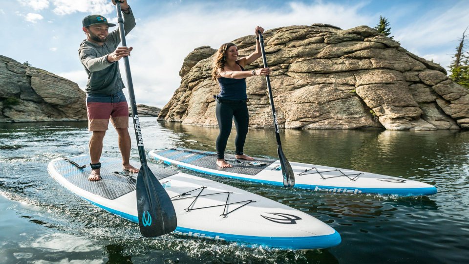 bad fish paddle board