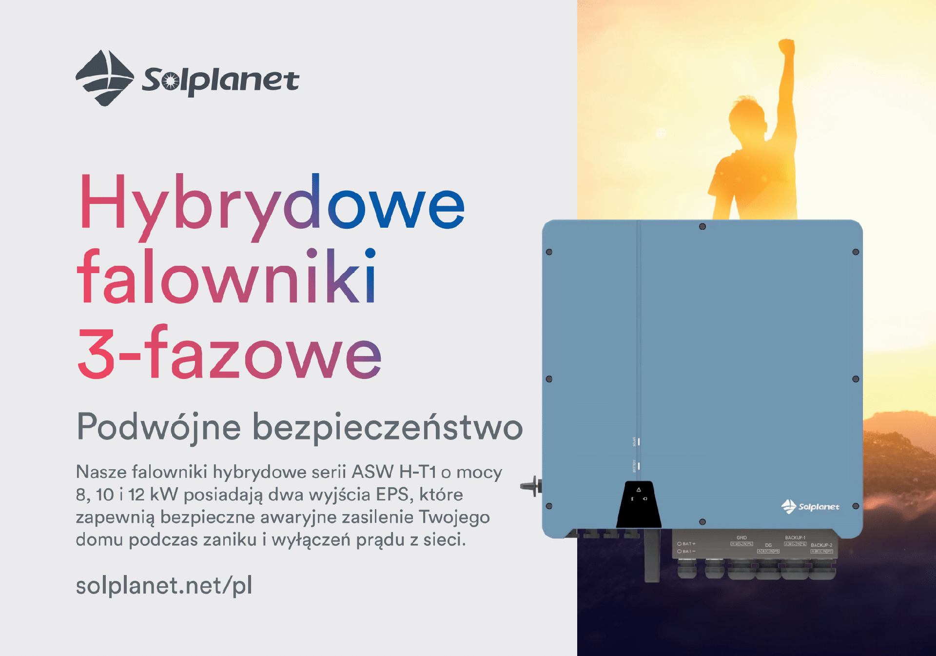 Solplanet - falowniki hybrydowe