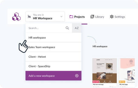 Keep your digital workspace organized and clutter-free with multiple workspaces.