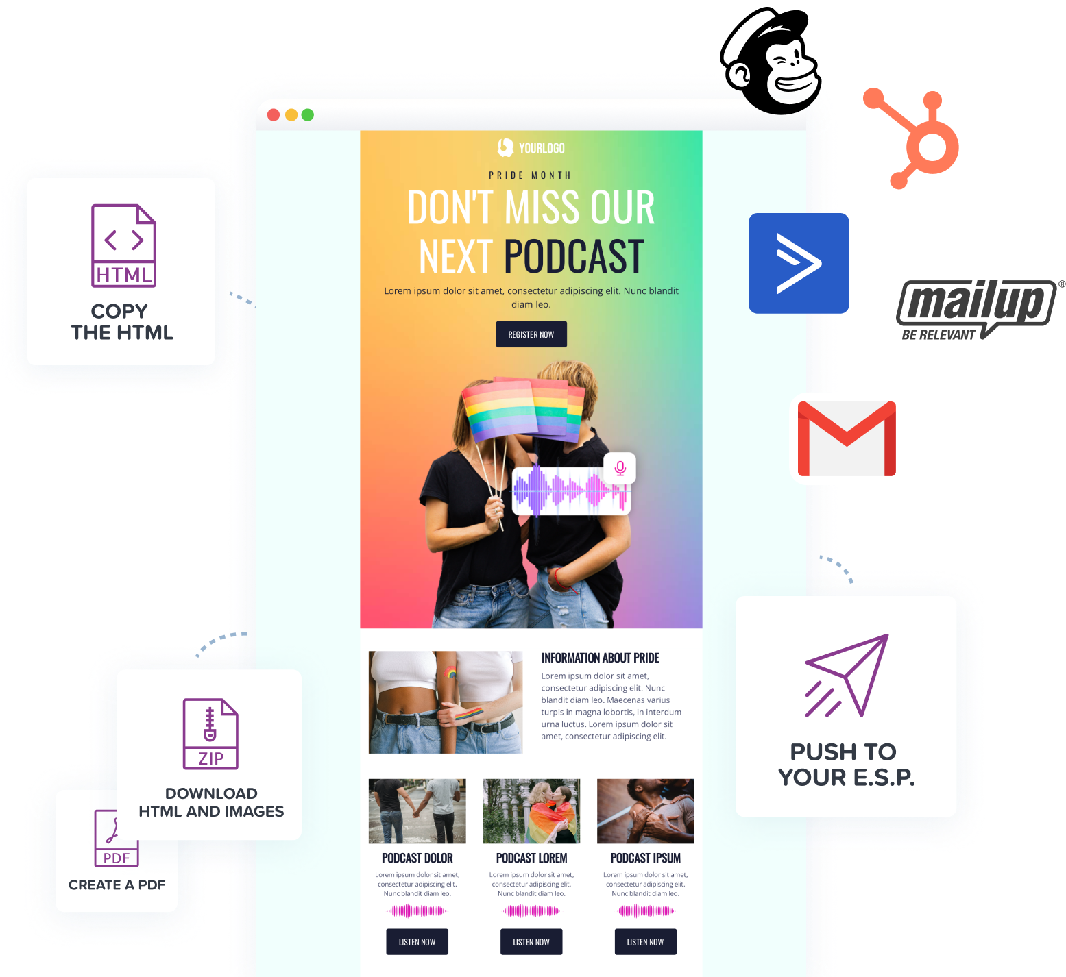 Design Here, Export Anywhere!