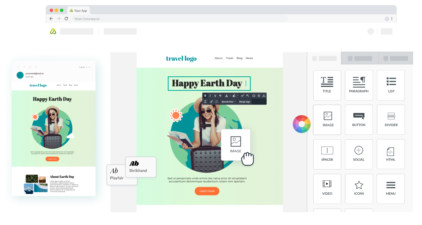 Email builder by BEE Plugin