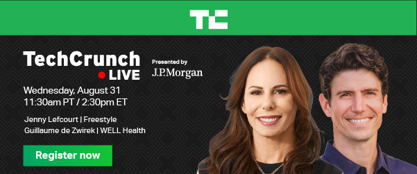 TechCrunch Live on Aug 31