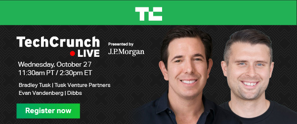 TechCrunch Live on Oct 27