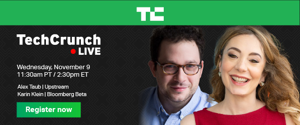 TechCrunch Live on Nov 9