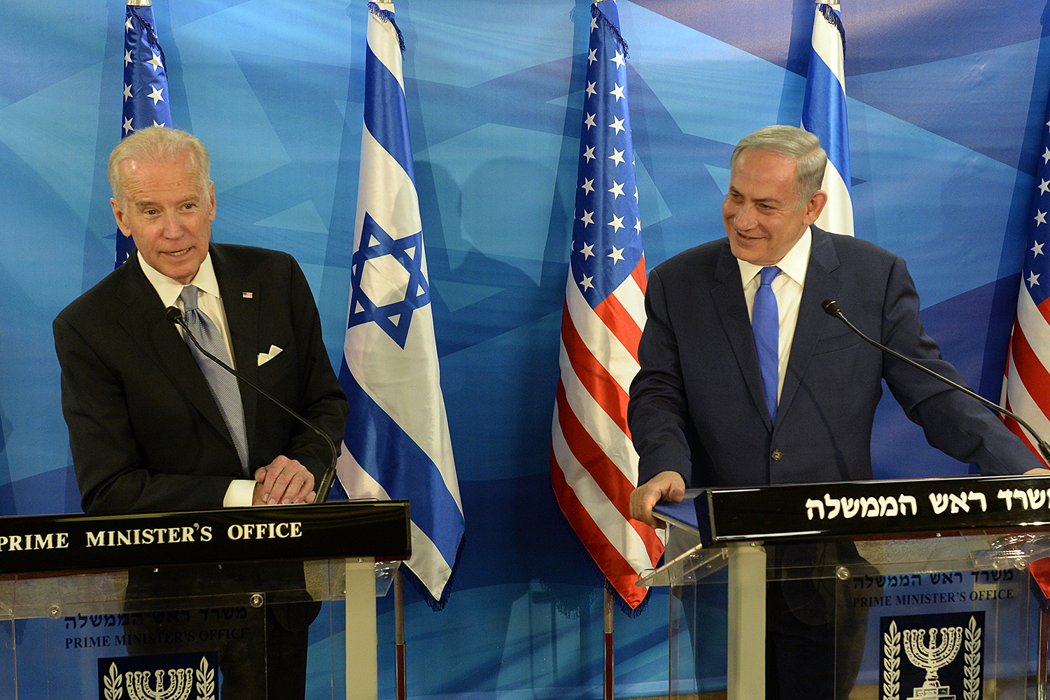 Photo credit: U.S. Embassy Tel Aviv. Vice president Joe Biden meets with Prime Minister Netanyahu in 2016