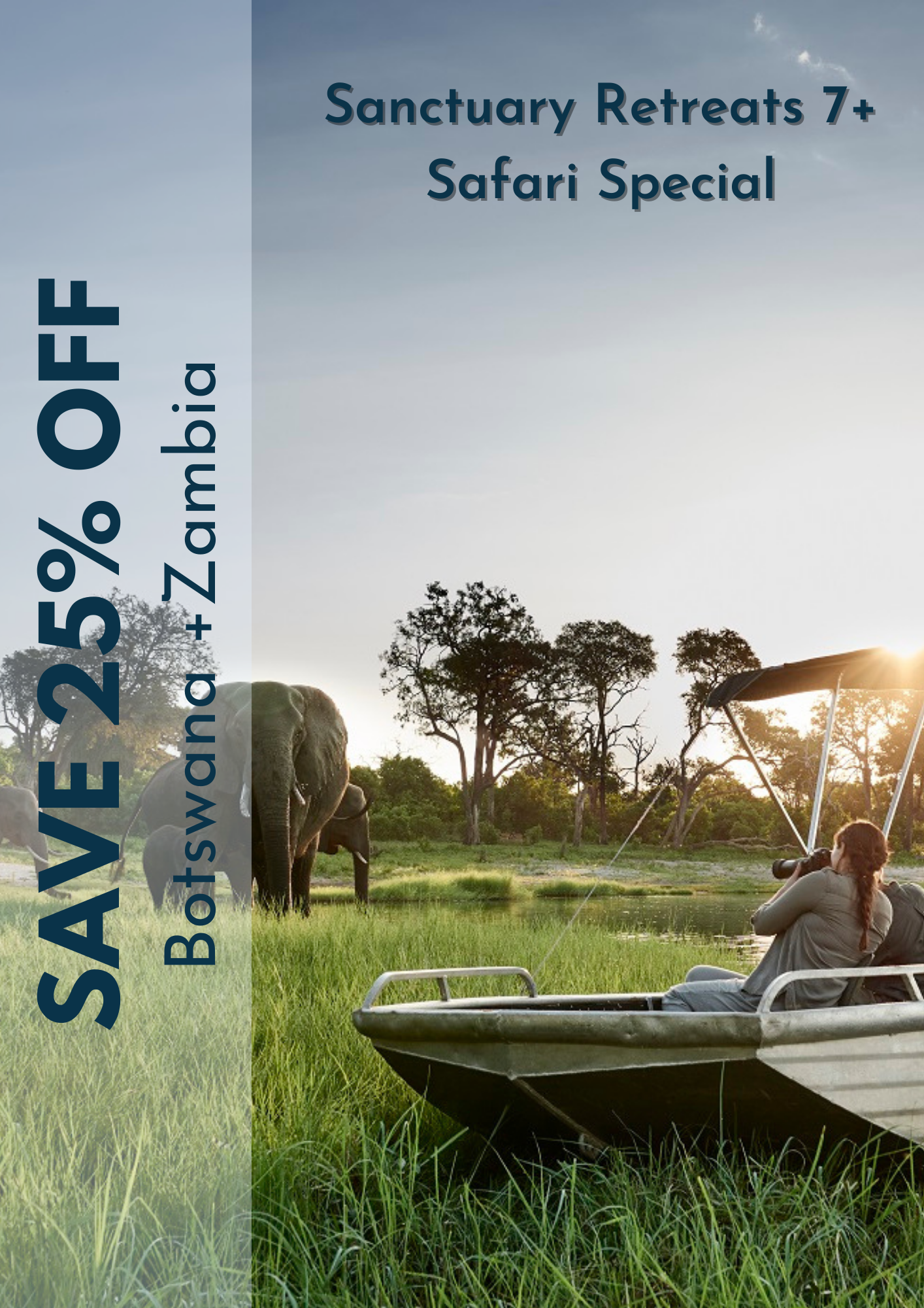 'Sanctuary Retreats 7+ Safari Special' book by date exteneded + Product News + Rates and Bookings FAQ's