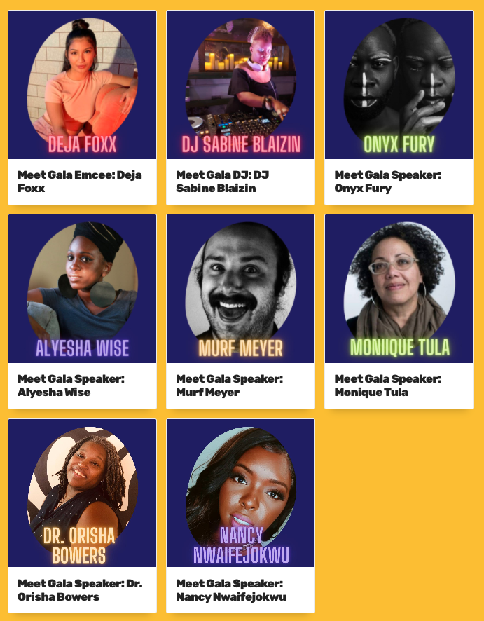 Speakers for Liberation and Libations Gala