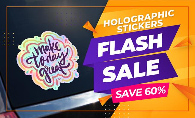 Holographic Sticker Header