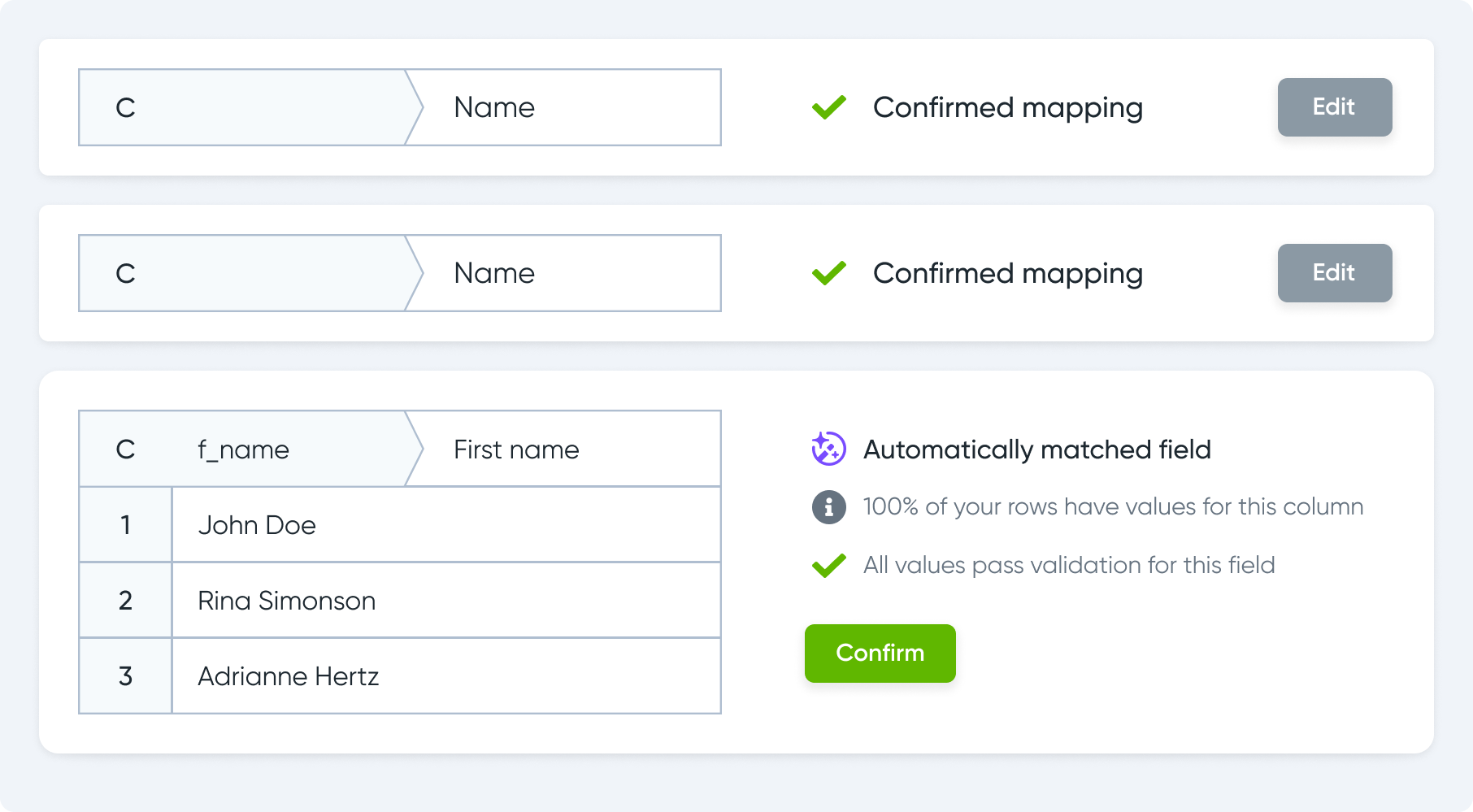 Flatfile Portal – Data mapping