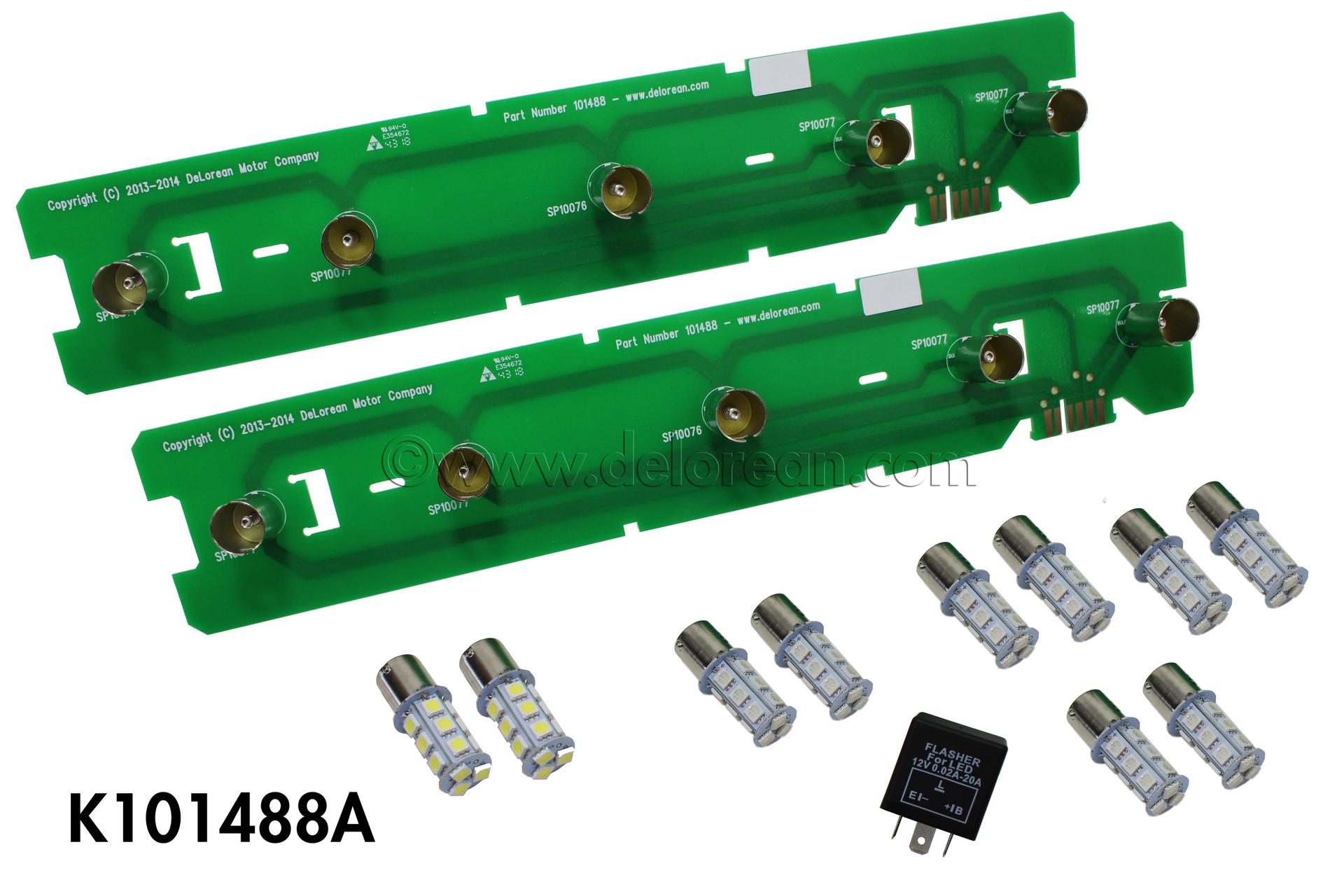 Tail Light Circuit Boards (Pair), LED Bulbs W/Flasher