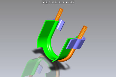 STEERING RACK MOUNT BRACKET (ROUND)